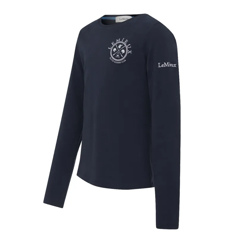 LeMieux Young Rider Lara Long Sleeve Tee - Navy-1